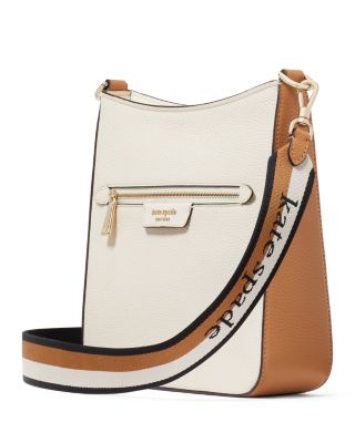 Hudson Color Blocked Pebble Leather Messenger Crossbody