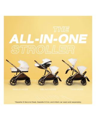 Gazelle S Stroller – Black Frame 