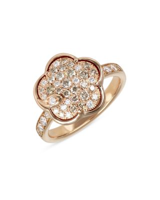 Pasquale Bruni - 18K Rose Gold Petit Joli Diamond Flower Ring - Exclusive