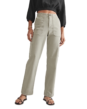 Marine Layer Maya Straight Leg Cargo Pants In Shadow