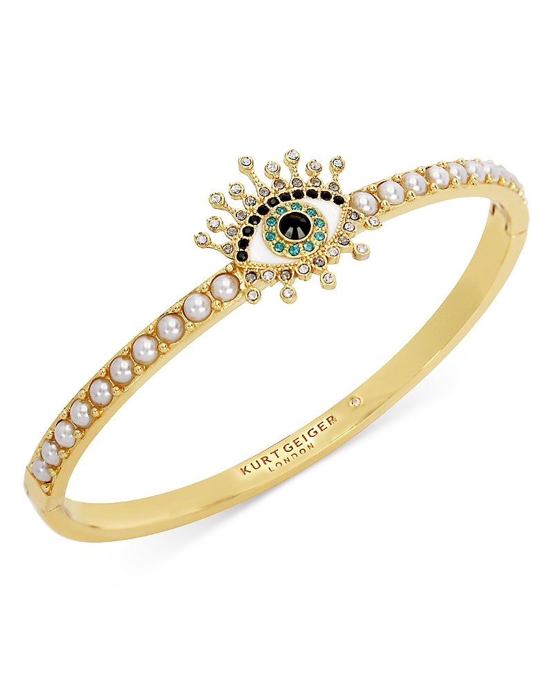 Kurt Geiger London Signature Evil Eye Bangle Bracelet