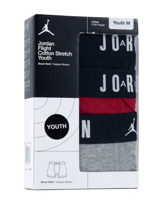 Boys' Flight Cotton Core Boxer Briefs, Pack of 3  - Big Kid