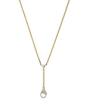 Nina Gilin 14K Yellow Gold Diamond Lariat Necklace, 16-18L