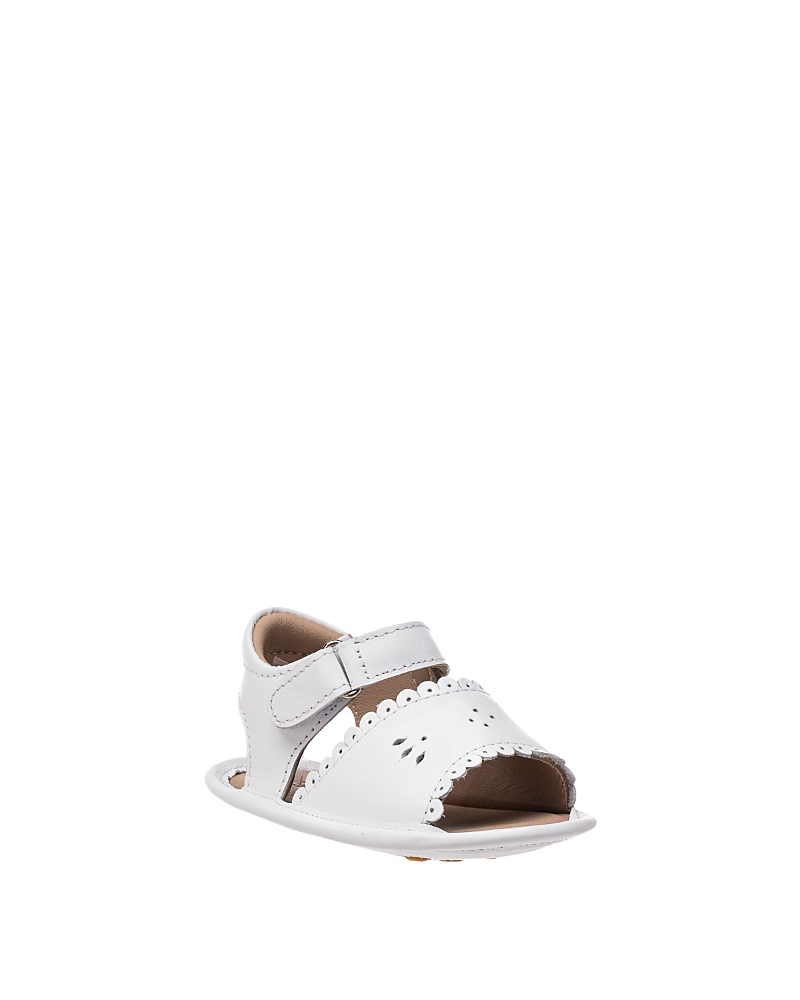 Elephantito Girls' Sandal With Scallop - Baby, Little Kid In White