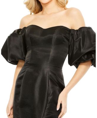 Sweetheart Off The Shoulder Puff Sleeve Gown