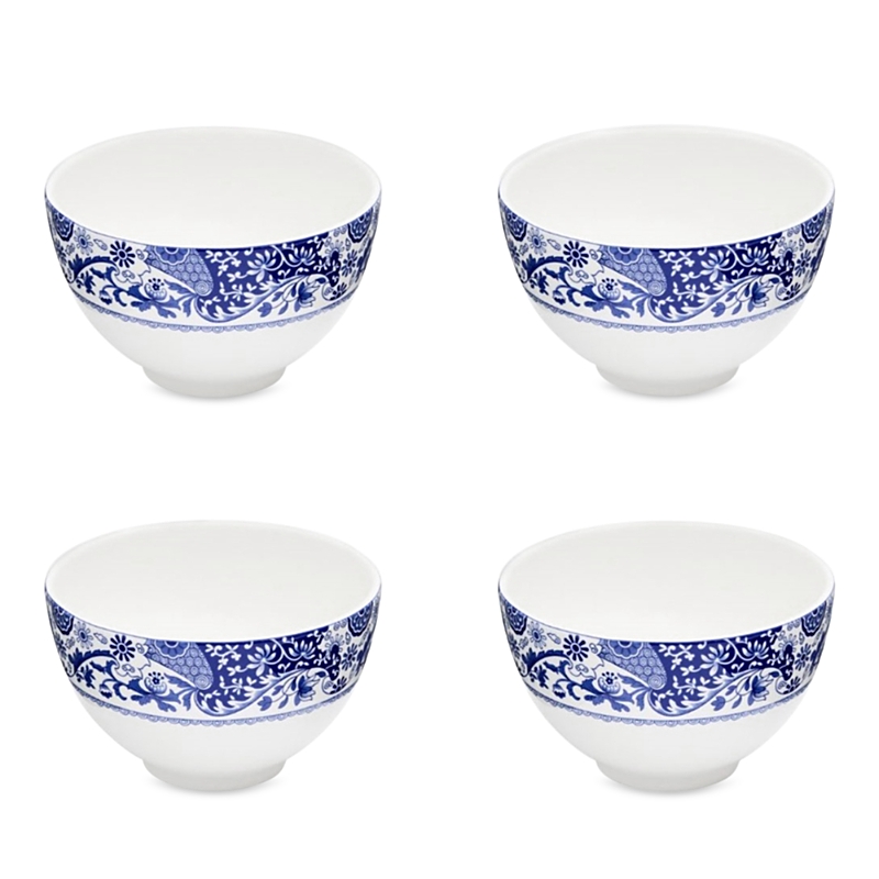 Spode Blue Italian Brocato Dip Bowls, Set Of 4 In Blue