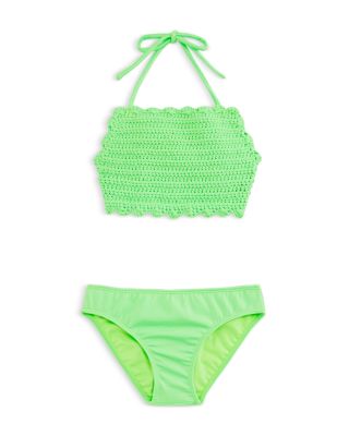 Peixoto Girls' Amerie Crochet 2 Pc Swimsuit Set - Big Kid