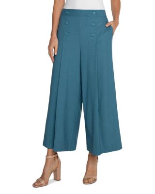 Cropped Wide Leg Sailor Pants