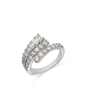 Bloomingdale's Diamond Bypass Ring In 14k White Gold, 1.80 Ct. T.w.