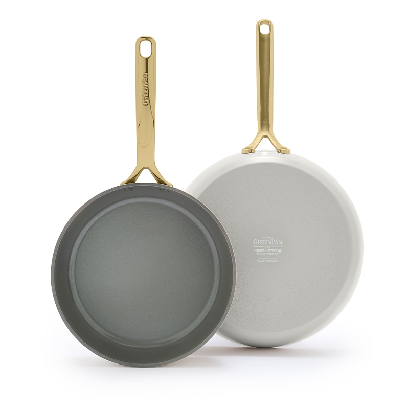 Greenpan Gp5 Champagne Ceramic Nonstick 9.5 & 11 Frypan Set - Exclusive In Cream