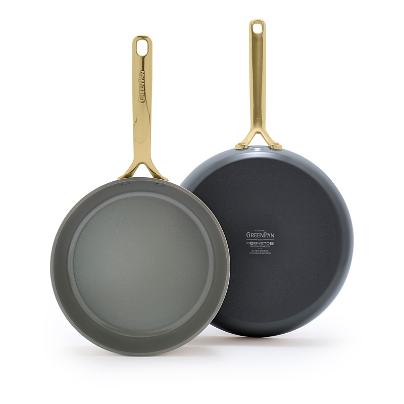 GreenPan GP5 Champagne Ceramic Nonstick 9.5 & 11 Frypan Set - Exclusive