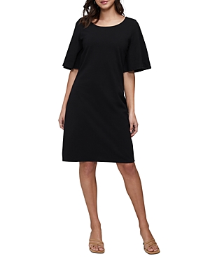 Three Dots Scoop Neck Dress In Black Beauty