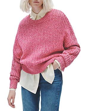 Shop Rag & Bone Edie Open Stitch Sweater In Pink Multi