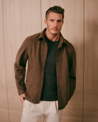 Double Layered Short Sleeve Knit Tee