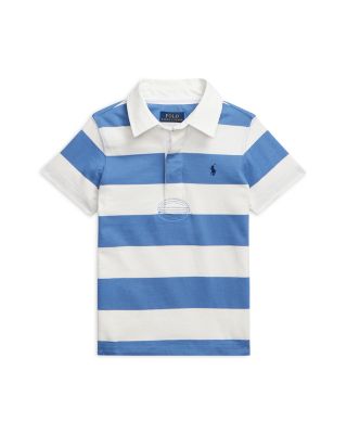 Ralph Lauren - Boys' Striped Cotton Short Sleeve Rugby Shirt - Little Kid