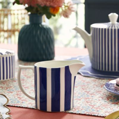 Blue Italian Steccato Creamer