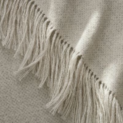 Reserve Alpaca Pin Check Oversized Throw Blanket
