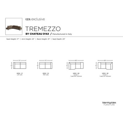 Tremezzo 2-Piece Leather Sectional