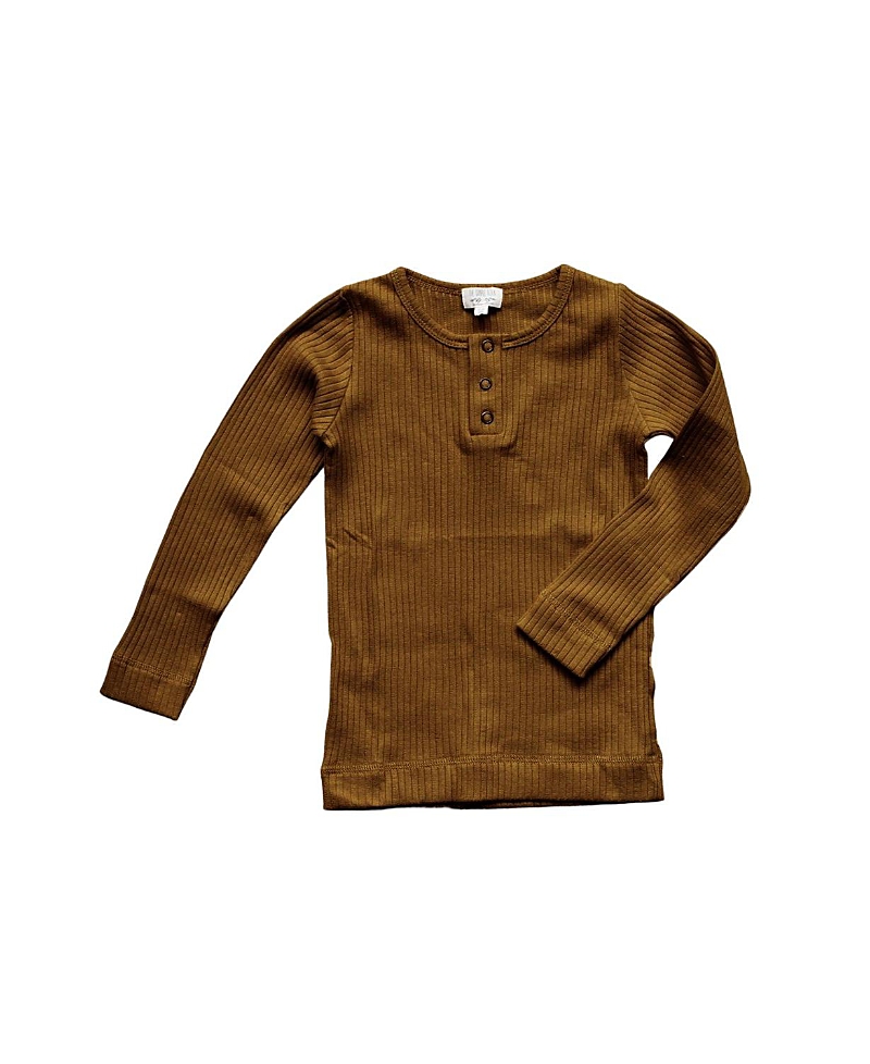 The Simple Folk Unisex Ribbed Top - Baby In Bronze