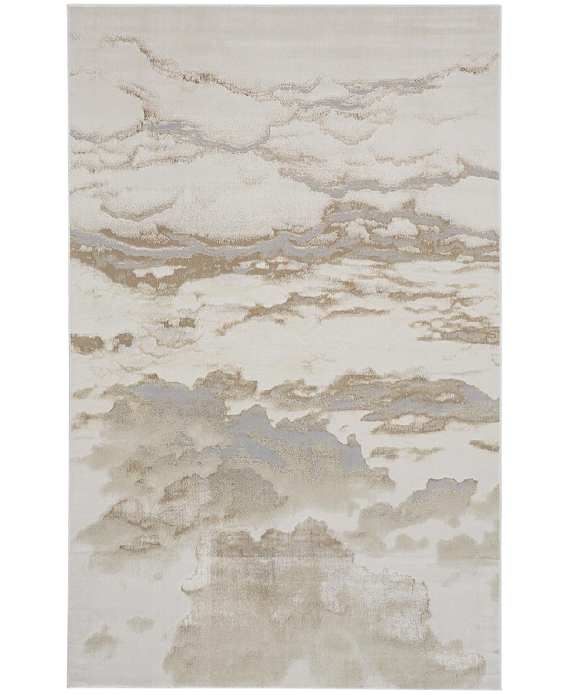 Feizy Aura Aur3727f Area Rug, 5' X 8' In Ivory/tan