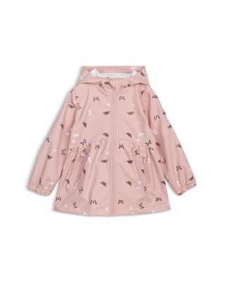 Miles The Label - Girls' Hooded Rain Jacket - Little Kid