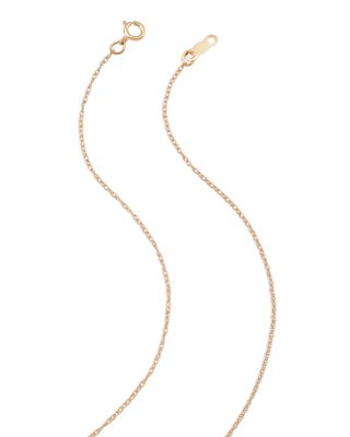 Children&#39;s Swirl Cross Pendant Necklace in 14K Yellow Gold, 14&amp;quot;