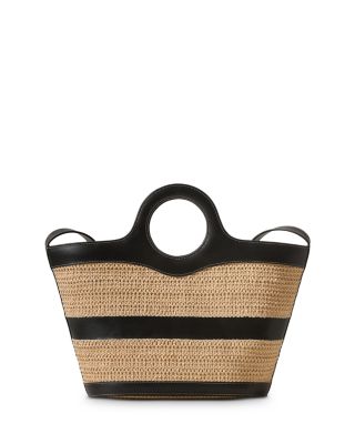 Hereu Nasta Raffia & Leather Tote Bag