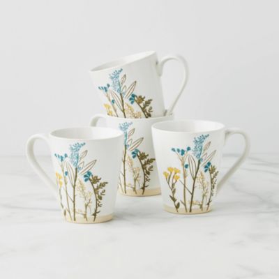 Wildflowers Mugs, Set of 4
