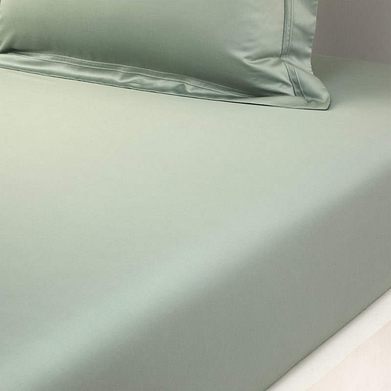 Yves Delorme Triomphe Fitted Sheet, Queen In Green