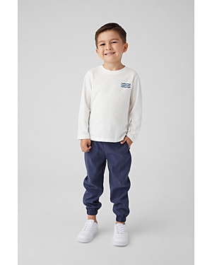 Sol Angeles Boys' Raised By Waves Long Sleeve Cotton Tee - Little Kid, Big Kid In D White