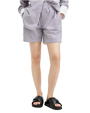 Allsaints Karina Cotton Stripe Shorts