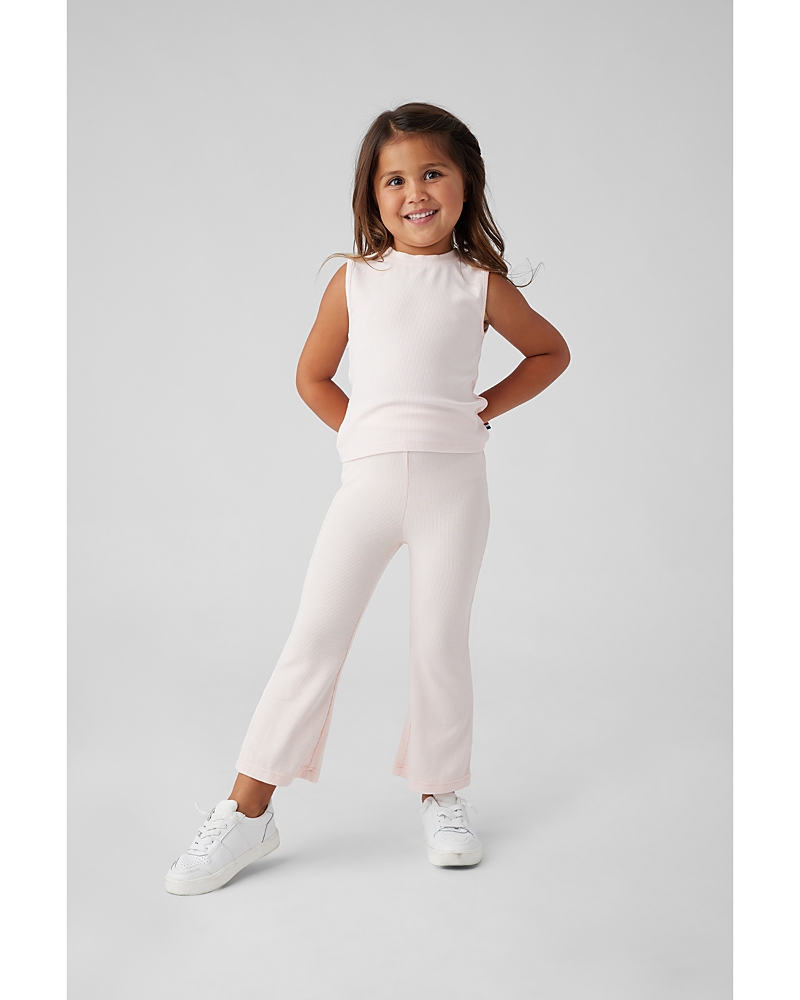 Sol Angeles Girls' Ribbed Tie-back Modal Tank Top - Little Kid, Big Kid In Ice Pink