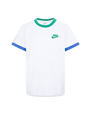 Shop Nike Boys' Nep Ringer Short Sleeve Tee - Little Kid In White