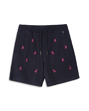 Shop Psycho Bunny Boys' Guilford Logo Embroidered Shorts - Little Kid, Big Kid In Navy
