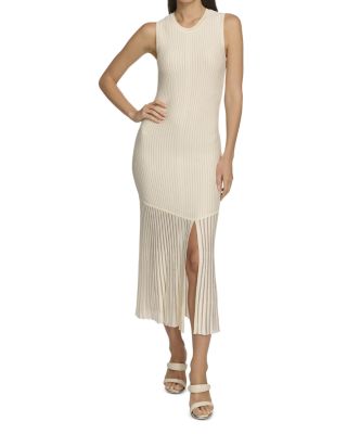 DKNY Sleeveless Ribbed Knit Midi Dress | Bloomingdale's Women