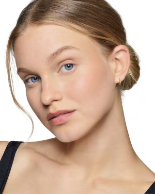 18K Yellow Gold Sculpted Cable Micro Huggie Hoop Earrings
