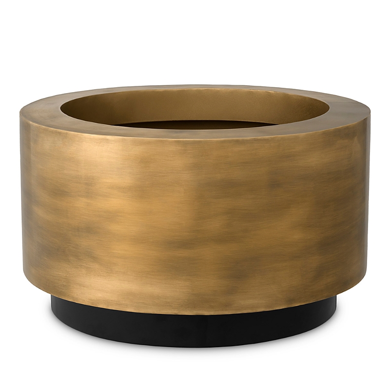 Eichholtz Jasper Round Planter In Brass