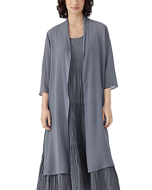 Eileen Fisher Silk Long Jacket