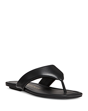 Shop Stuart Weitzman Women's Maui Slip On Flip Flop Sandals In Black