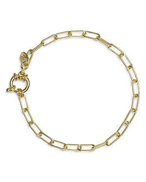 Paperclip Chain Bracelet in 18K Gold Plated Sterling Silver