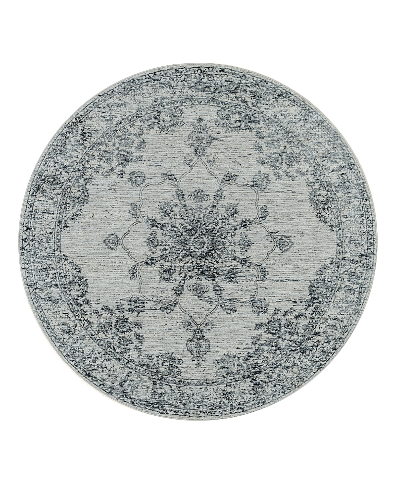 Surya Laila Laa-2301 Round Area Rug, 7'10 X 7'10 In Navy