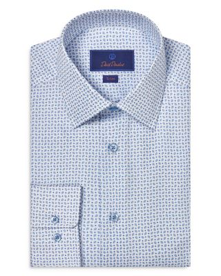 David Donahue - Trim Fit Paisley Dress Shirt