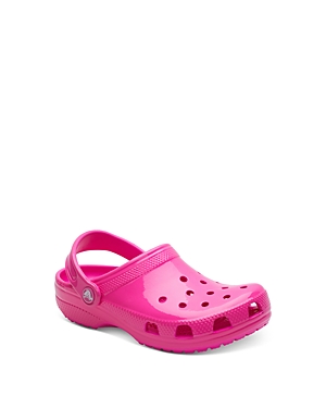 Shop Crocs Unisex Classic Neon Highlighter Clogs - Toddler, Little Kid, Big Kid In Pink