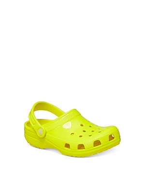 Shop Crocs Unisex Classic Neon Highlighter Clogs - Toddler, Little Kid, Big Kid In Yellow