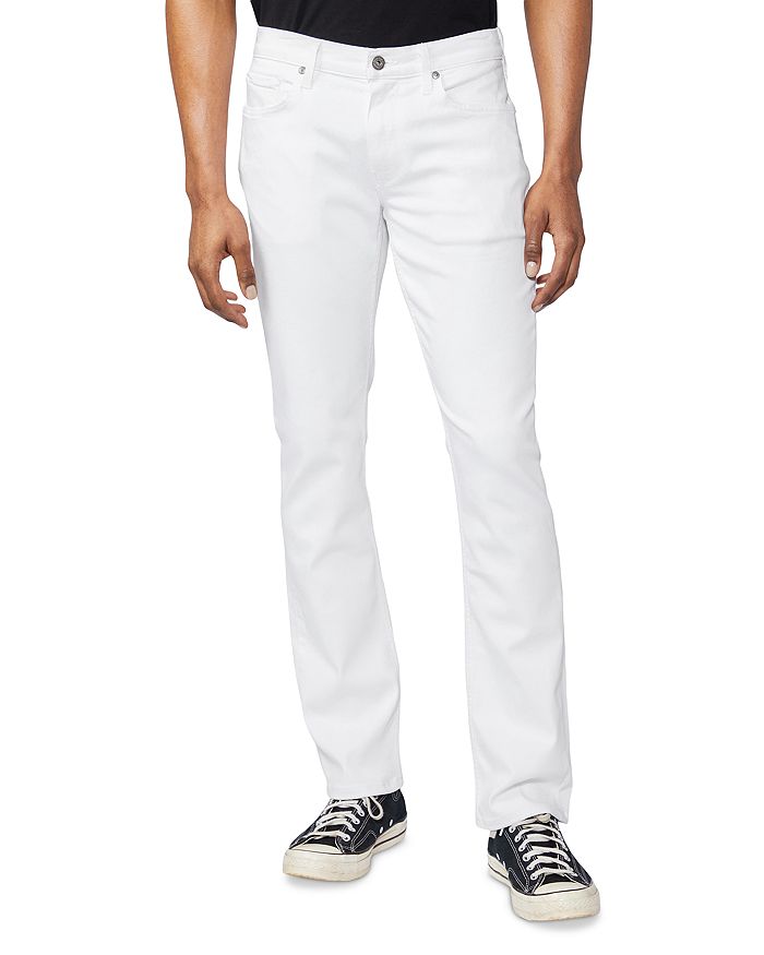 Paige Federal Slim Straight Fit Jeans In Icecap White
