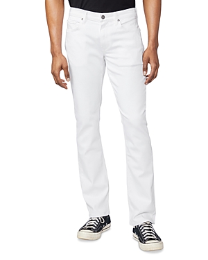 Paige Federal Slim Straight Jeans in Icecap White