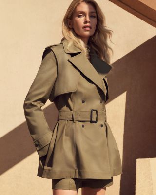 Adva Mid-Length Belted Trench Coat