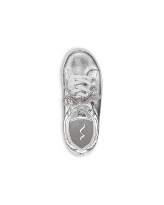 Girls' Kalen Rhinestone Bow Slip On Sneakers