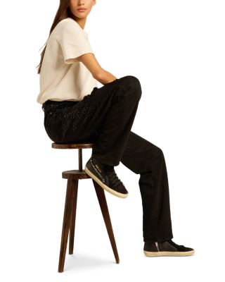 Women's Slide Embellished High Top Sneakers