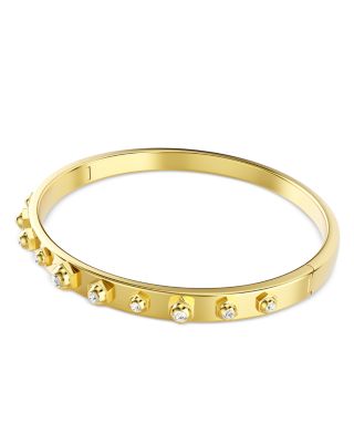 Numina Crystal Raised Bezel Bangle Bracelet